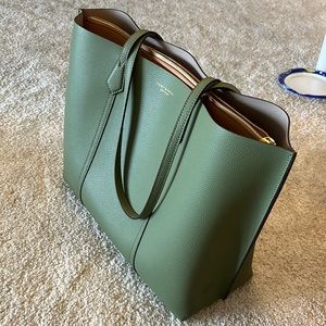 Tory Burch Triple Compartment Tote (light forest green)